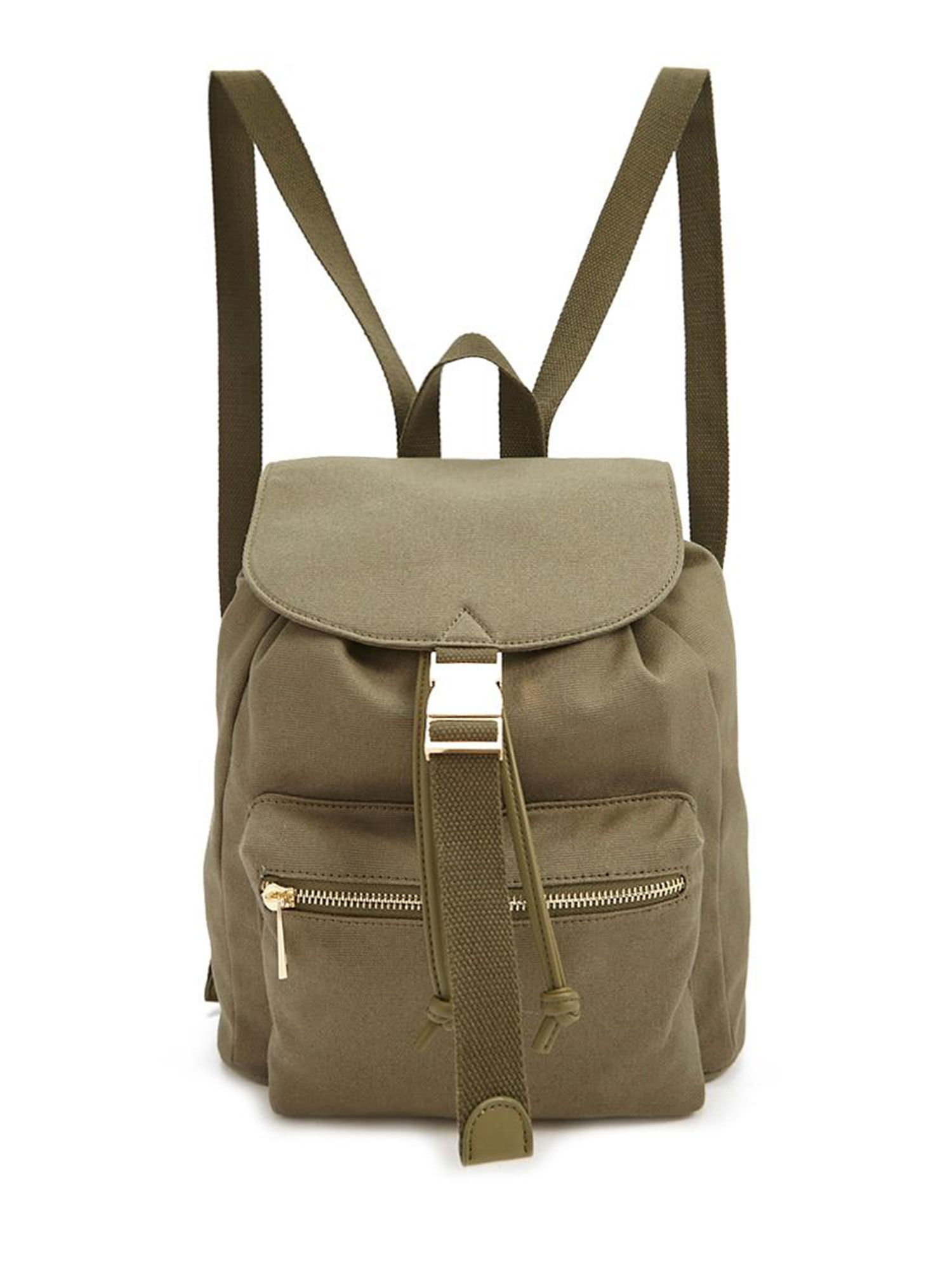 Forever 21 Canvas Flap Top Backpack