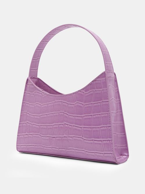 VERO MODA Purple Faux Leather Baguette Handbag