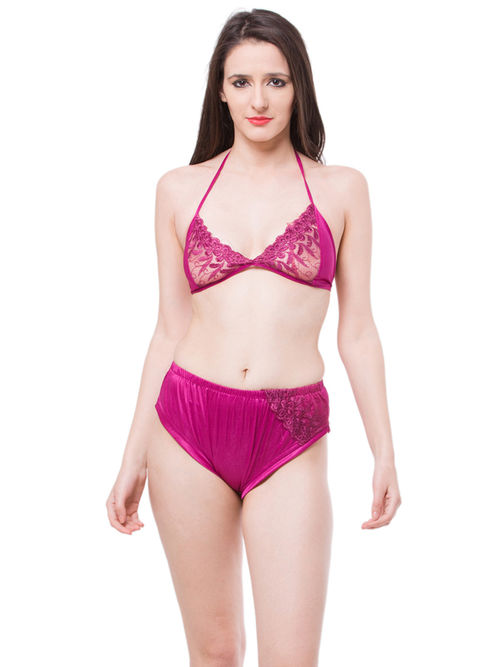 Buy Pink Lingerie Sets for Women by FASENSE Online