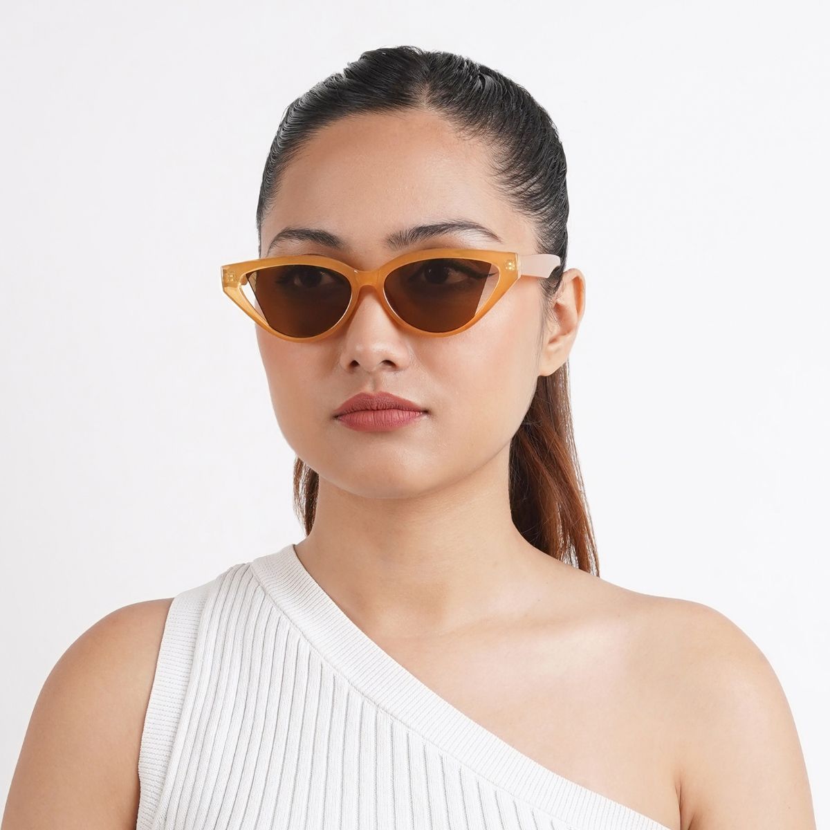 Orange cat store eye sunglasses