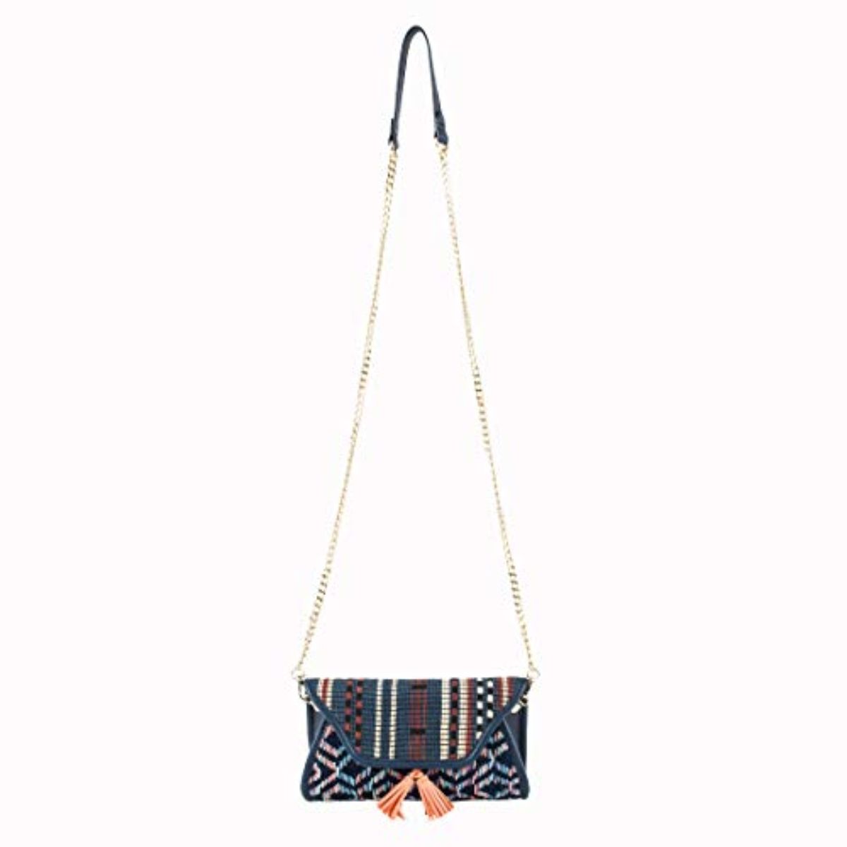Multicolor - Handmade Gamcha Fabric Embroiderd Canvas Cotton Sling Bag