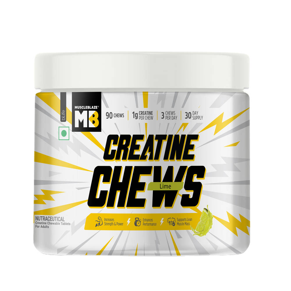 MuscleBlaze Creatine Chews Tablets - Lime