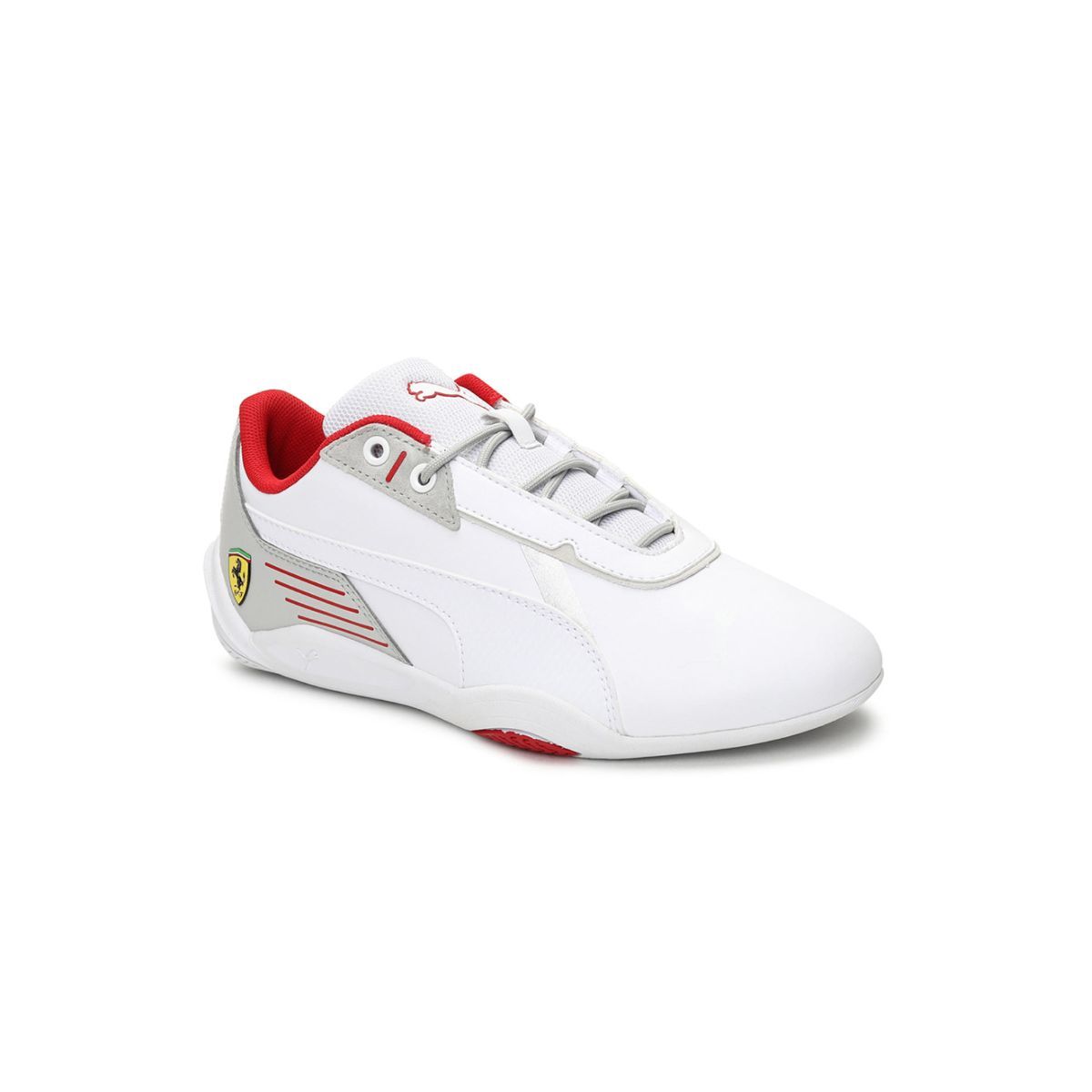 Puma Ferrari Motorsports R-Cat Machina Jr Unisex White Shoes (UK 5)(UK 5): Buy Puma Ferrari Motorsports R-Cat Machina Jr Kids Unisex White Casual Shoes (UK 5)(UK 5) Online at Best