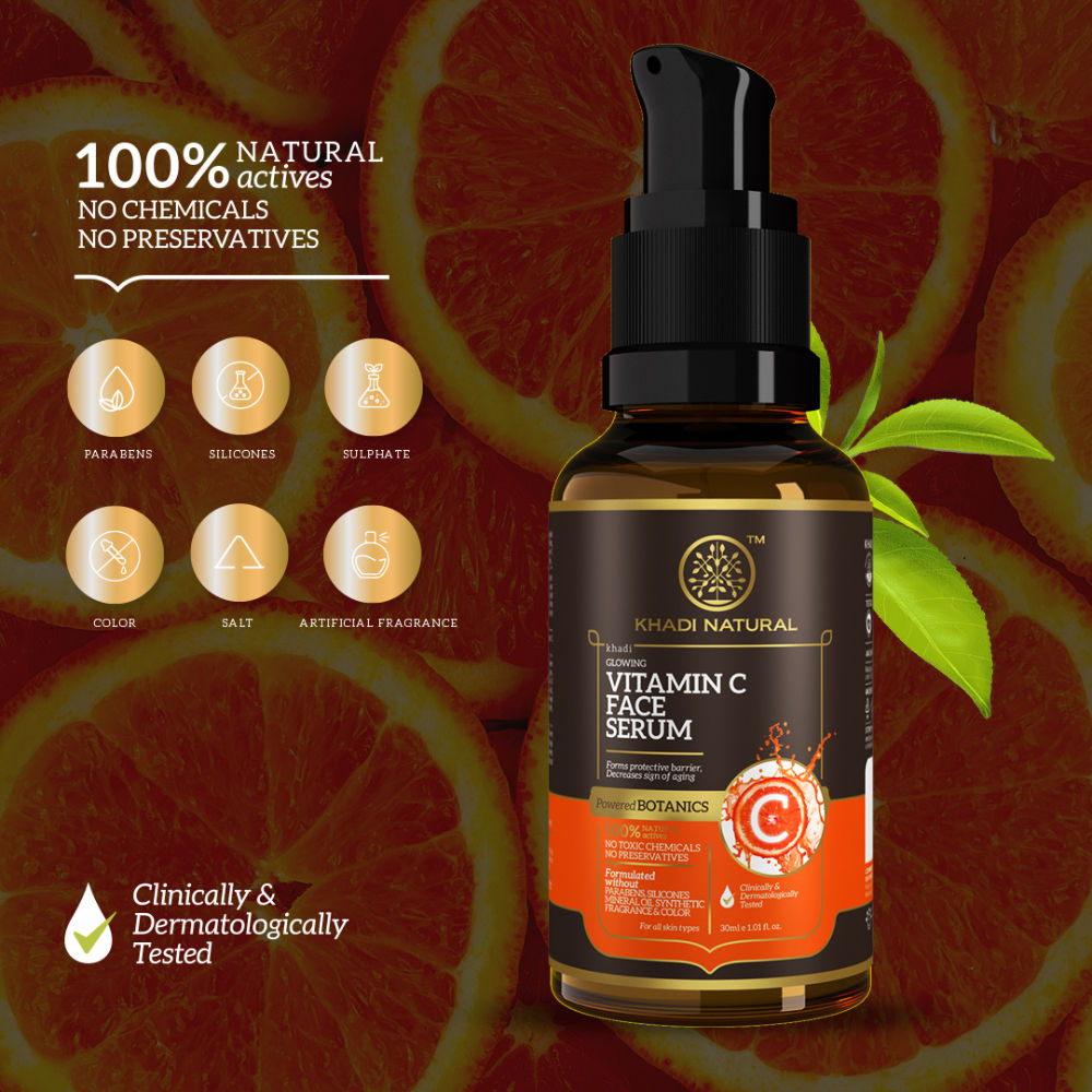Khadi Natural Vitamin C Face Serum Restore Damaged Skin Buy Khadi
