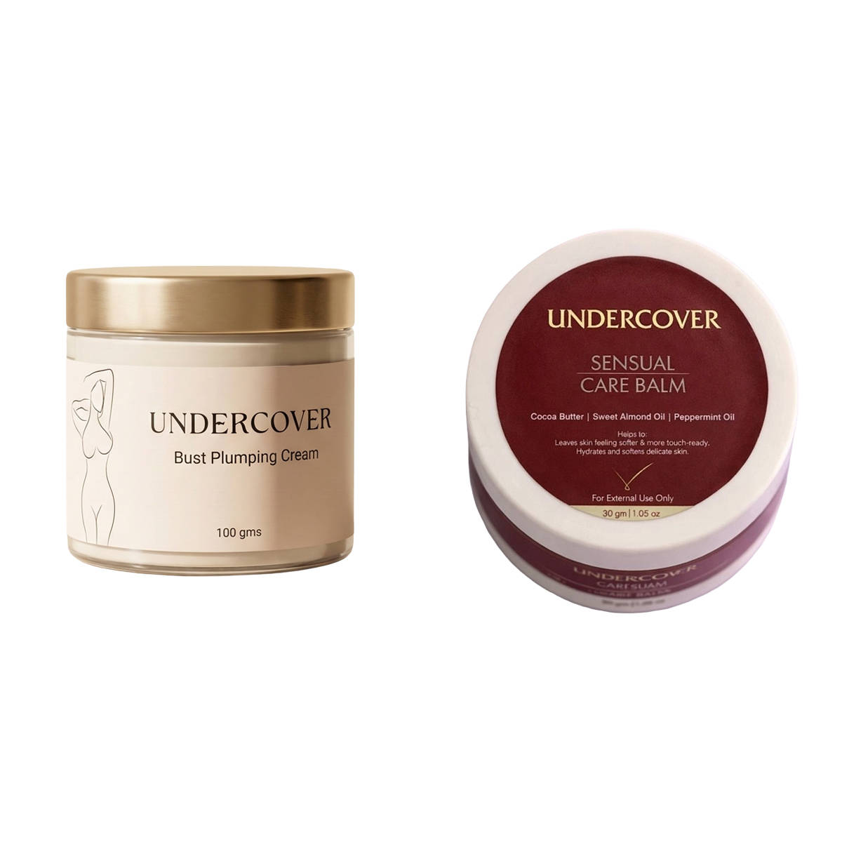 Undercover Bust Plumping Cream & Sensual Care Balm Combo