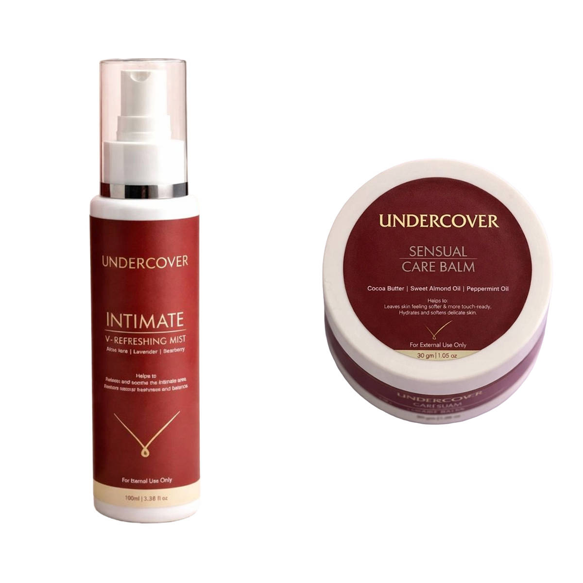 Undercover Intimate V-Refreshing Mist & Sensual Care Balm Combo