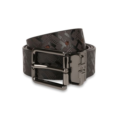 Tommy Hilfiger Teo Mens Leather Reversible Belt Large / Black