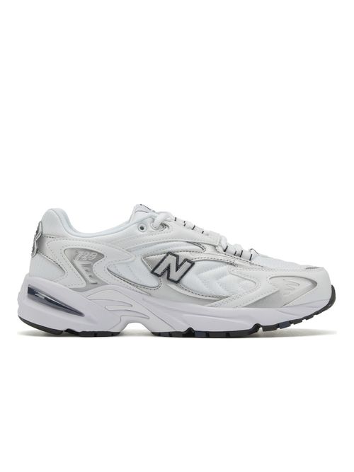 New Balance Men 725 Metallic Silv White Sneakers