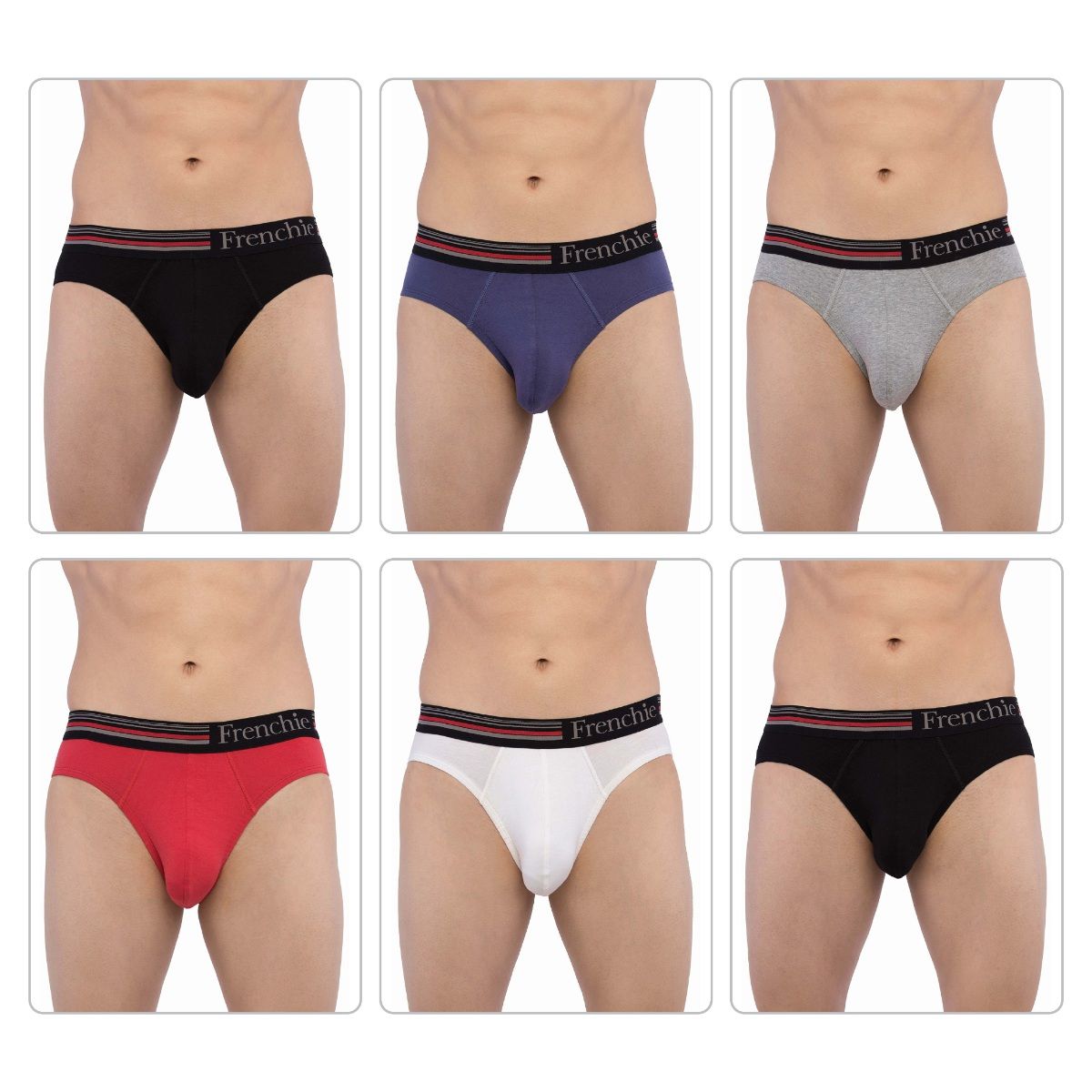 Buy Frenchie Casuals 4000 Mens Cotton Briefs Assorted Colours