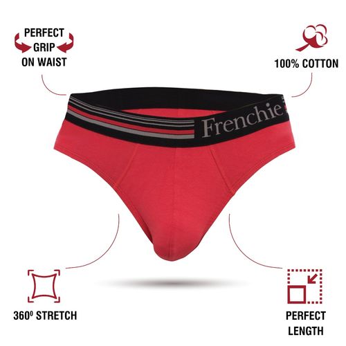 Buy Frenchie Casuals 4000 Men's Cotton Briefs, Soild Underwear for