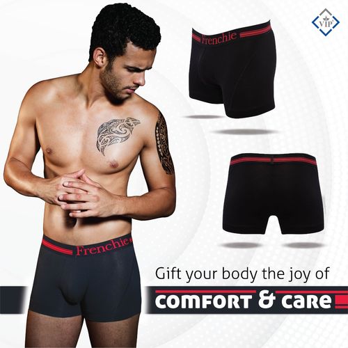 Buy Frenchie Mens Casual 4301 Cotton Trunks - Assorted Colours