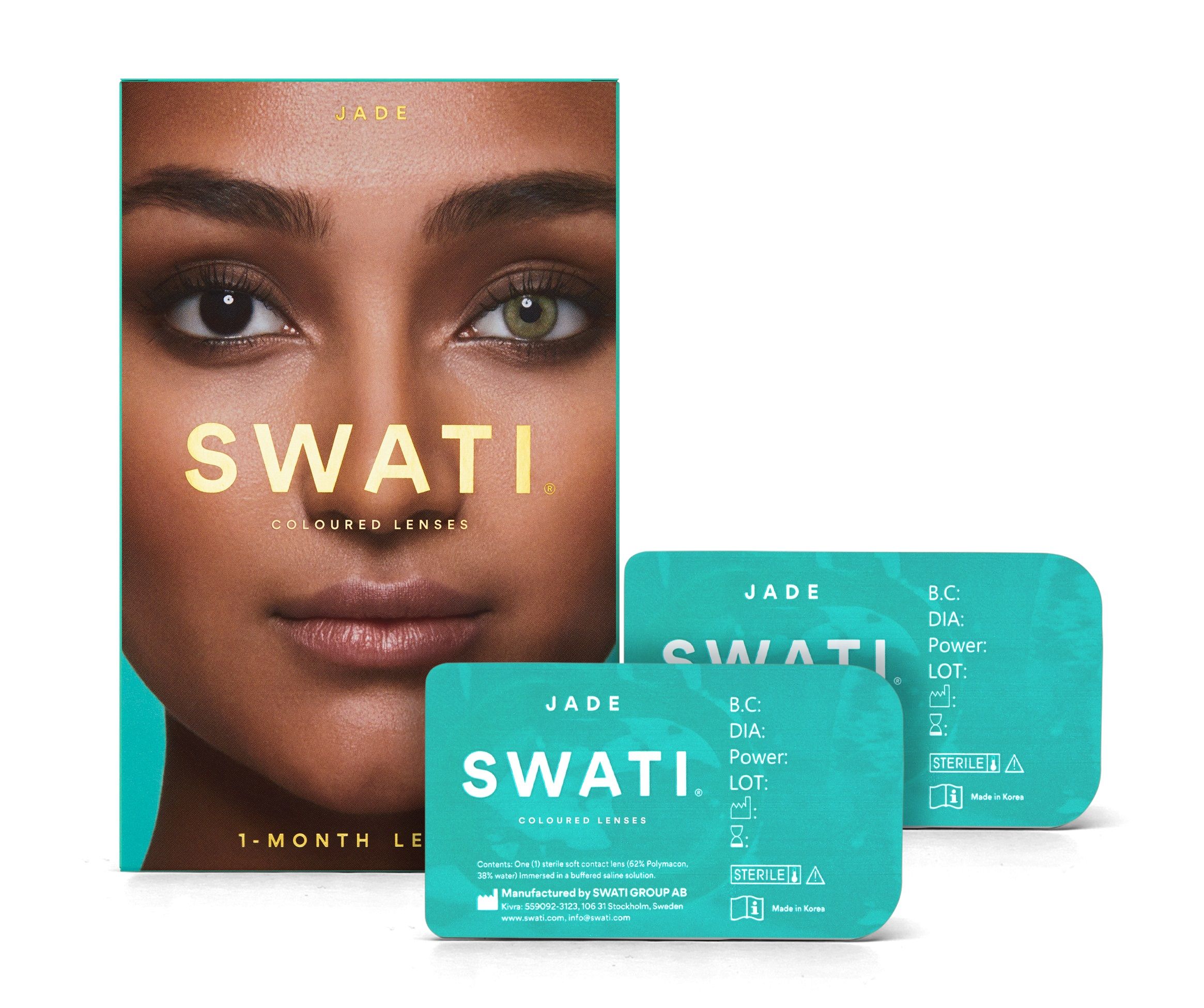 Swati Cosmetics Coloured Lenses Jade Power - 0