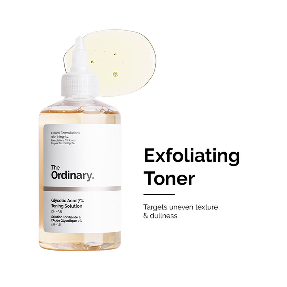 2 Pack) The Ordinary Glycolic Acid 7% Toning Solution 240ml 