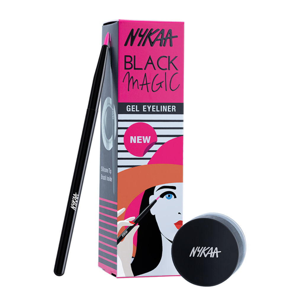 Nykaa Black Magic! Gel Eyeliner Jet Black Buy Nykaa Black Magic! Gel