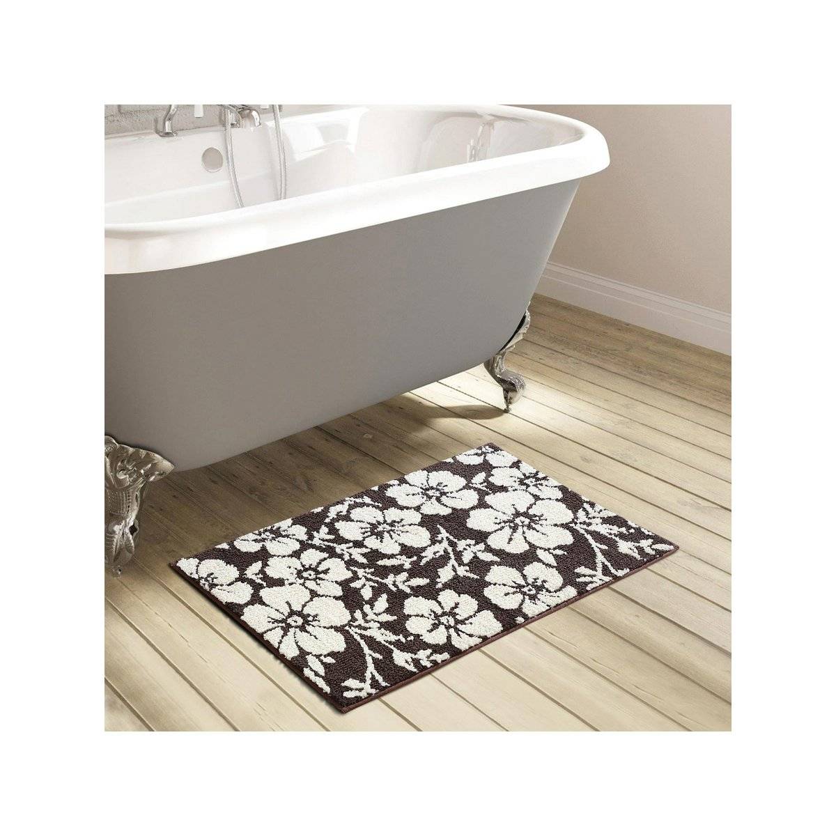 OBSESSIONS Super Absorbent Anti-Skid Polyester Bath Mat D Chocolate