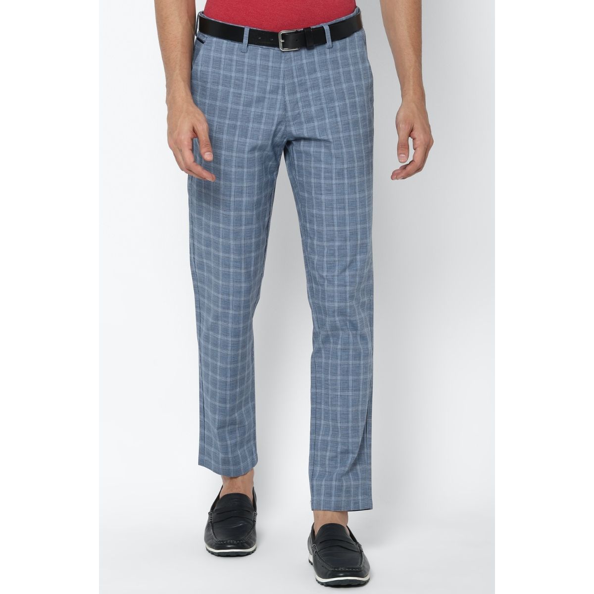 Allen Solly Men Checkered Casual Blue Shirt - Buy Allen Solly Men Checkered  Casual Blue Shirt Online at Best Prices in India | Flipkart.com