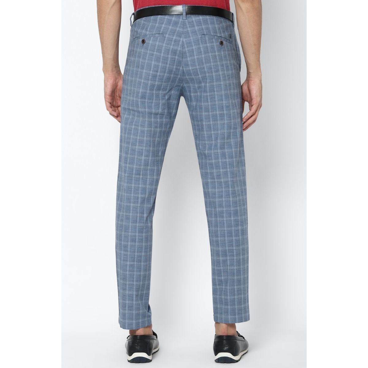 Buy ALLEN SOLLY Womens 2 Pocket Check Pants | Shoppers Stop