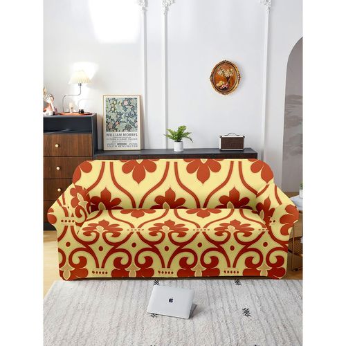 Buy Cortina Fully Covered Universal 5 Seater Sofa Cover Non-Slip Sticky  Elastic Stretchable Couch Sofa Set Slipcover Protector for (3+1+1  Seater),Navy Blue Printed Online at Best Prices in India - JioMart.