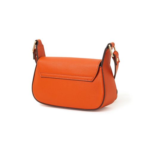 Accessorize London Women's Ruby Saddle Sling Bag-Orange