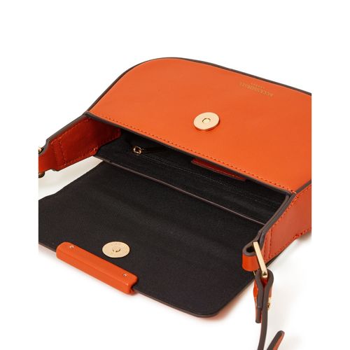 Accessorize London Women's Ruby Saddle Sling Bag-Orange
