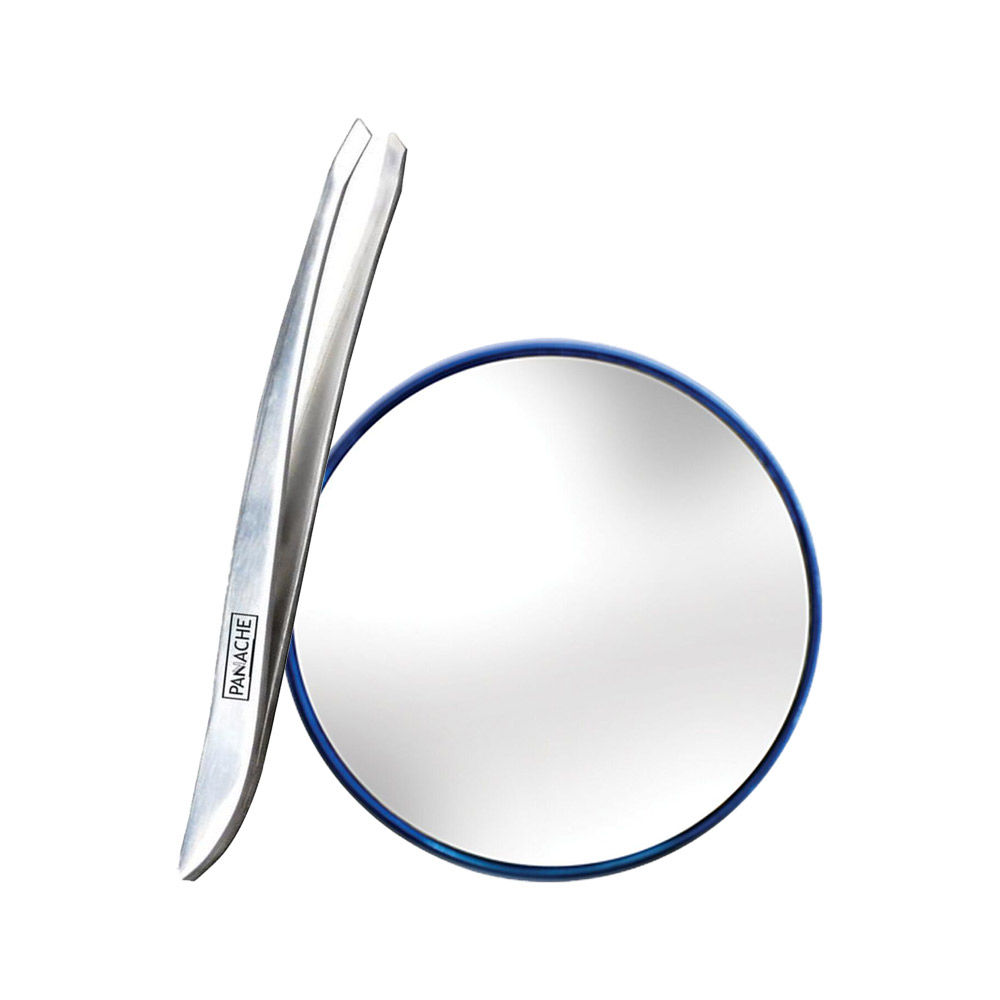 Panache Curved Tweezer and Magnifying Mirror Combo