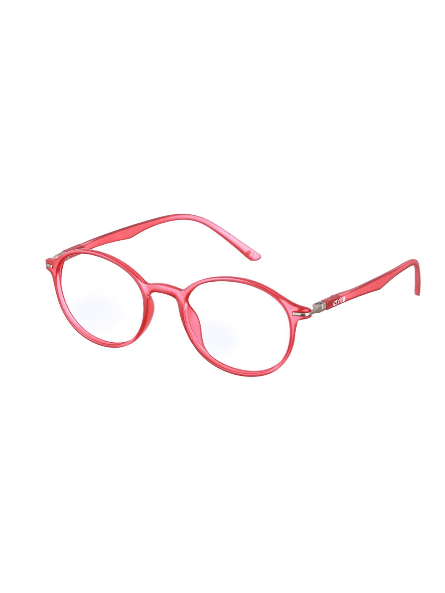 Enrico Bluno Round Blue Light Blocking Anti-Glare Zero Power Computer Glasses Unisex (42)