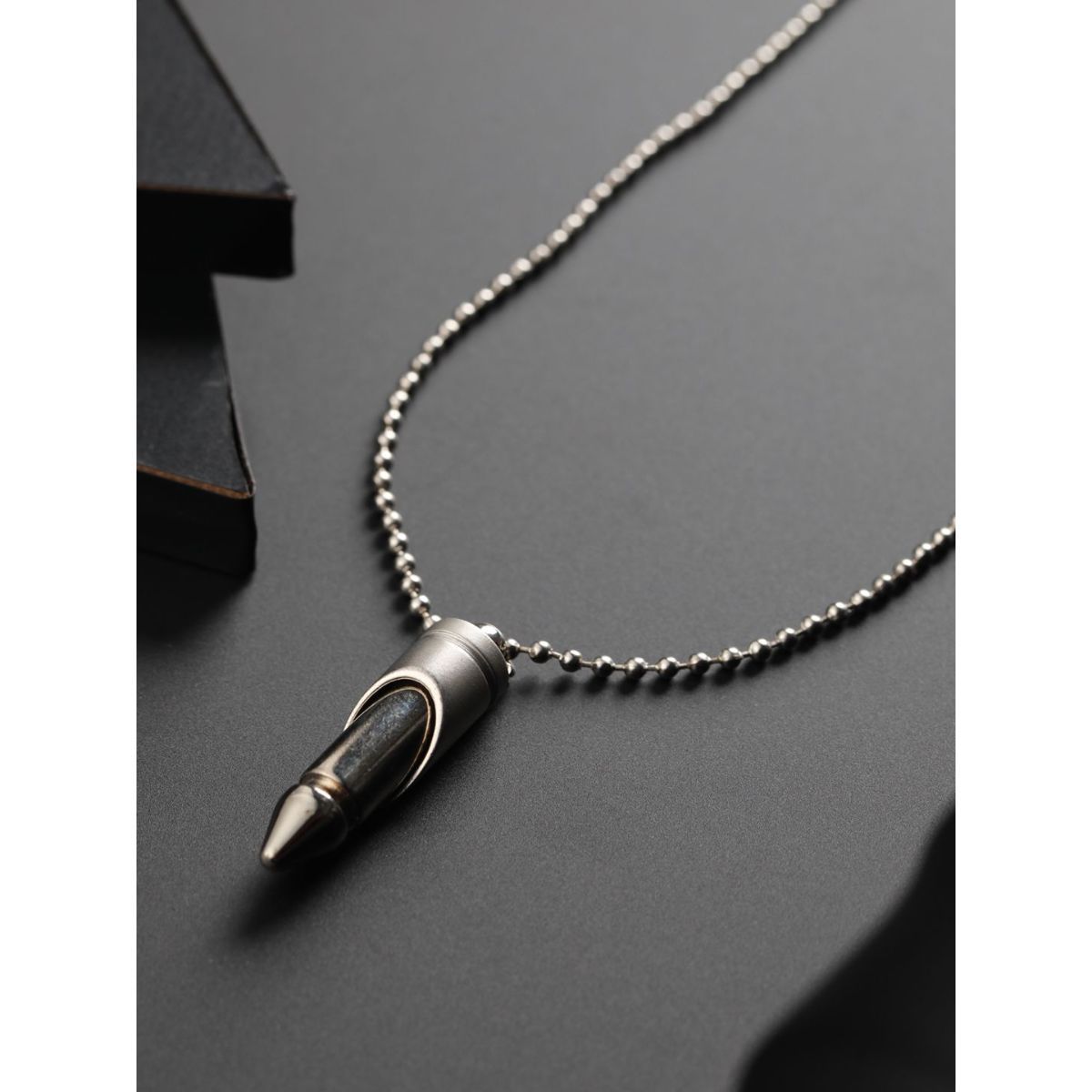 Unique Bullet Necklace for Men Male Accessories collar masculino Can Be  Opened | eBay