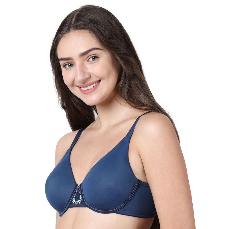 Enamor F039 Spacer Minimizer Full Support Bra NonPadded Wired High Coverage Time Square