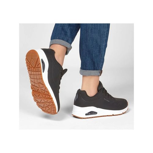 SKECHERS Uno Stand On Air Black Skechers Street Casual Shoes (UK 2)
