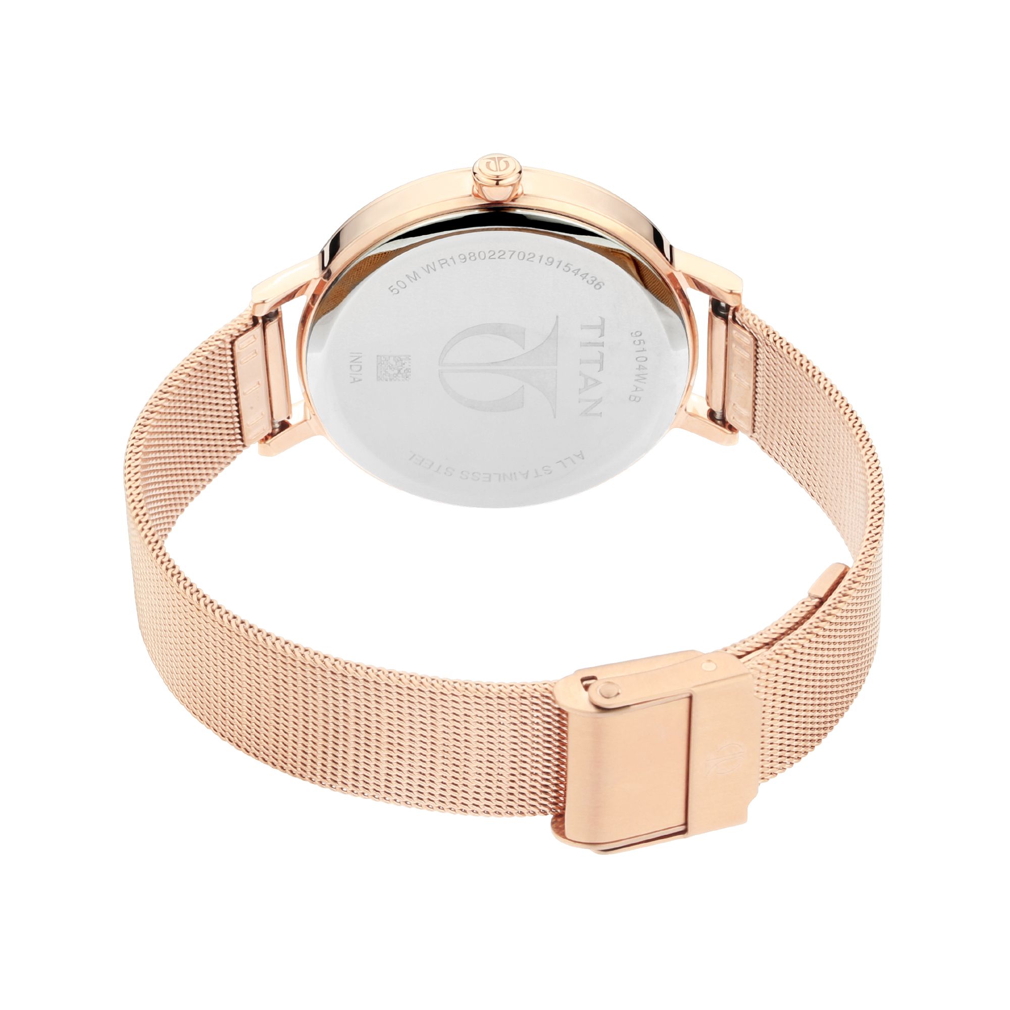 La Mer Collections Wanderlust 00200 0.5mm Leather Synthetic White Watch  Bracelet : Amazon.in