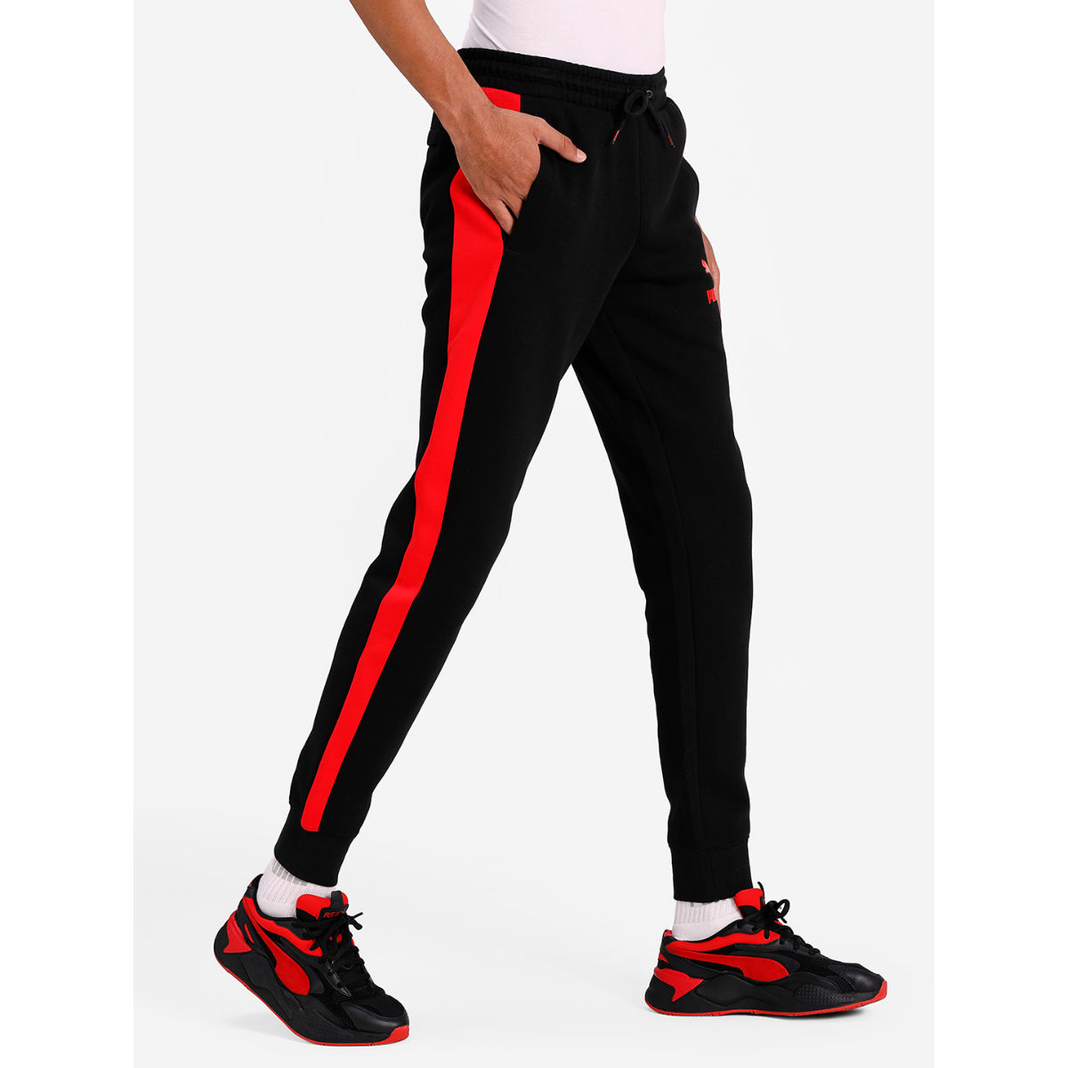 Buy Puma Iconic T7 Double Knit Slim Fit Mens Black Track Pants Online