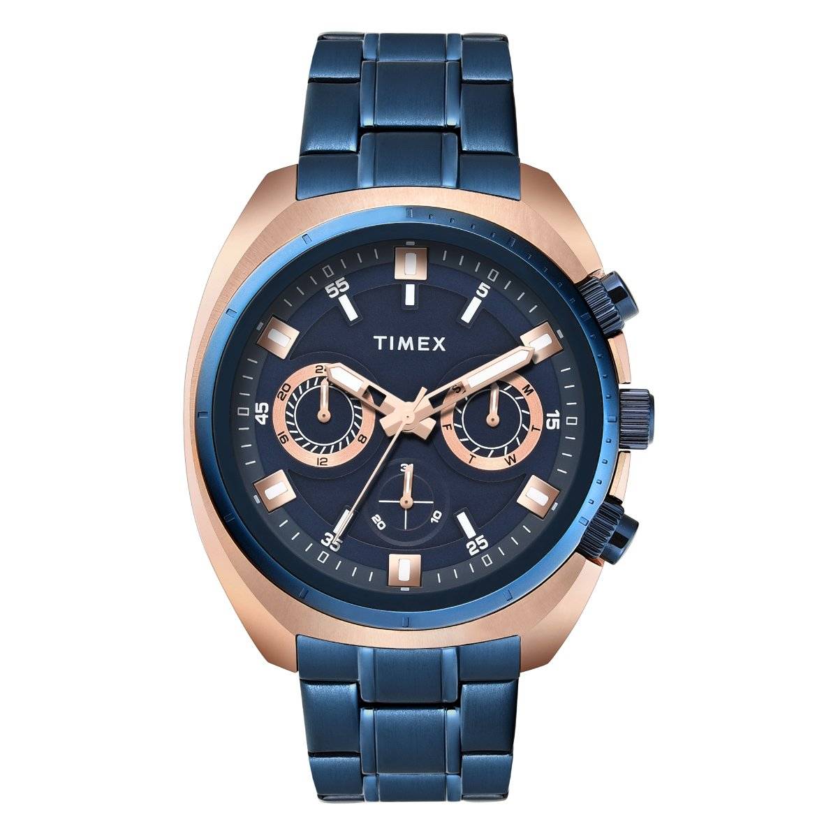 Timex Men Navy Blue Round Dial Analog Watch -TWEG28203 (M)