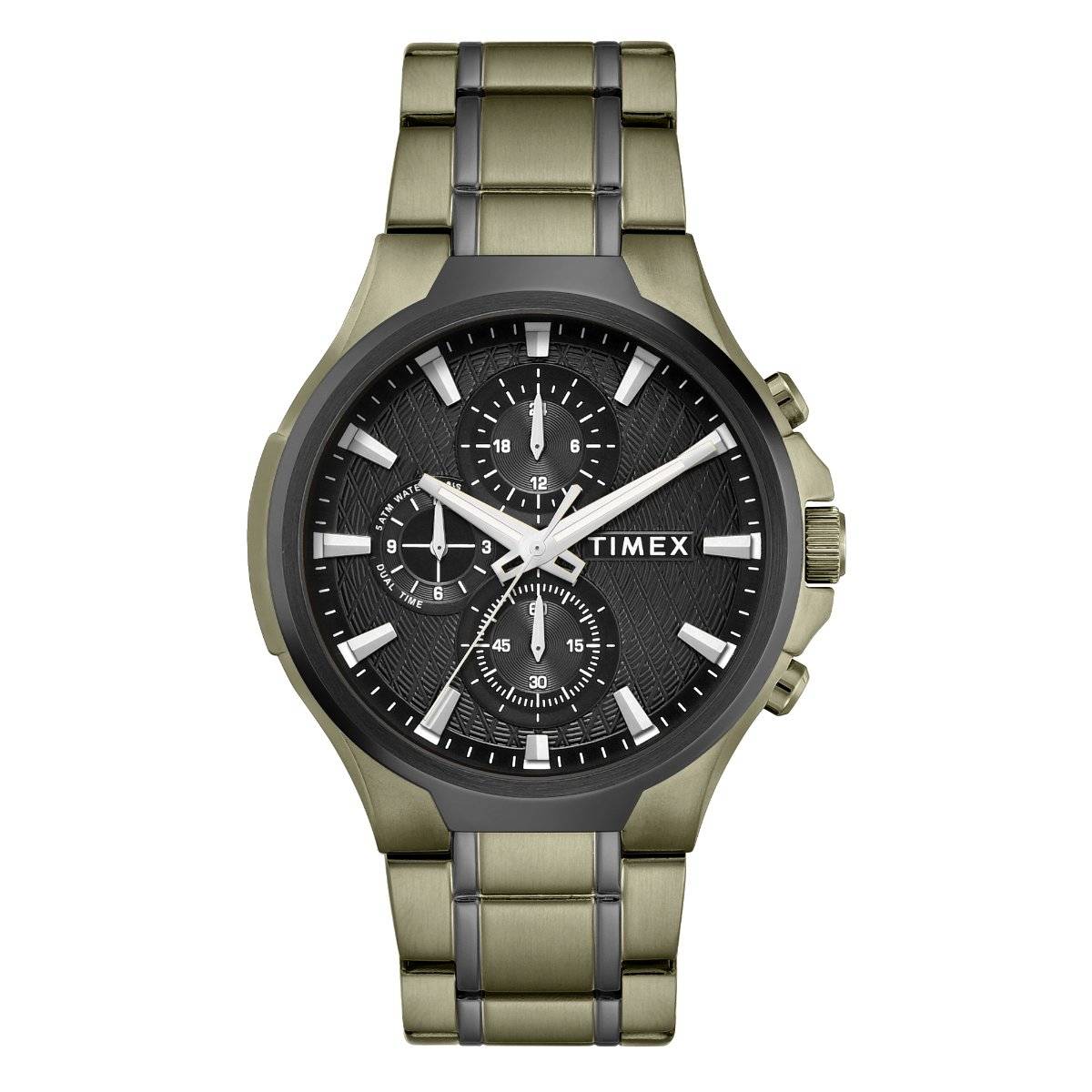 Timex Men Black Round Dial Analog Watch -TWEG28302 (M)