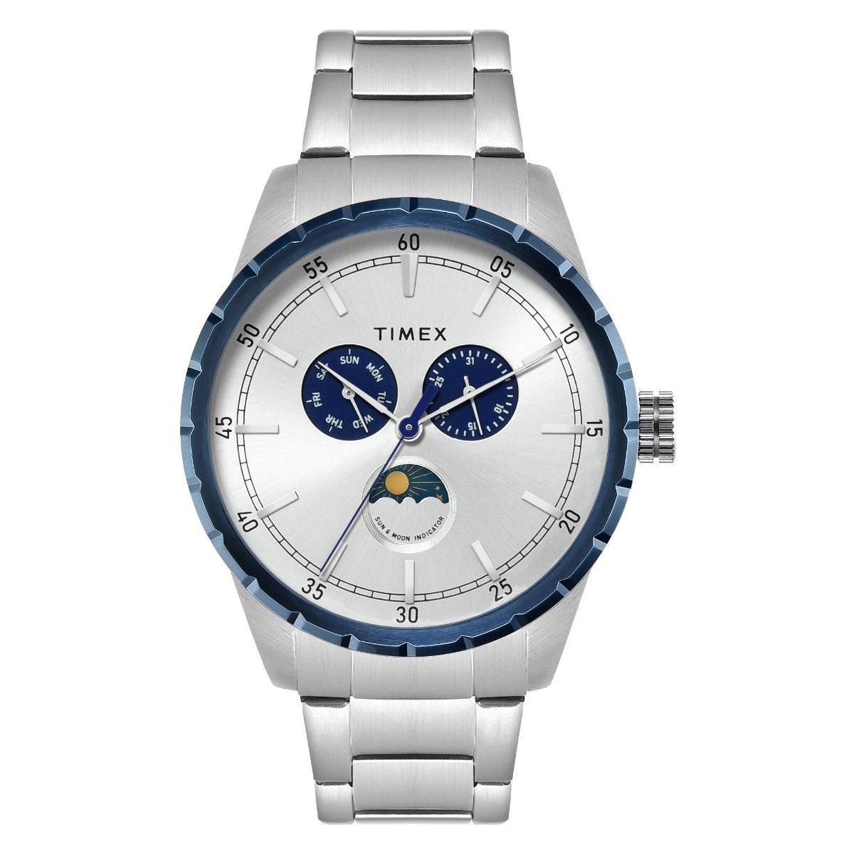 Timex Men Silver Round Dial Analog Watch -TWEG28505 (M)