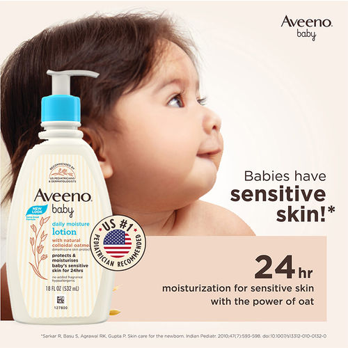 Buy Aveeno Baby Daily Moisture Lotion Oatmeal Face Body