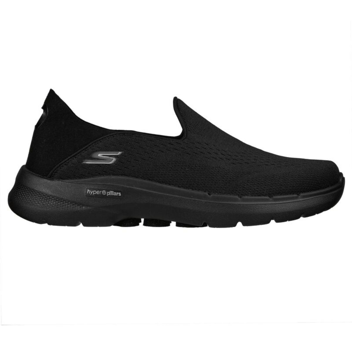 SKECHERS Go Walk 6 - Traverse Black Walking Slip On