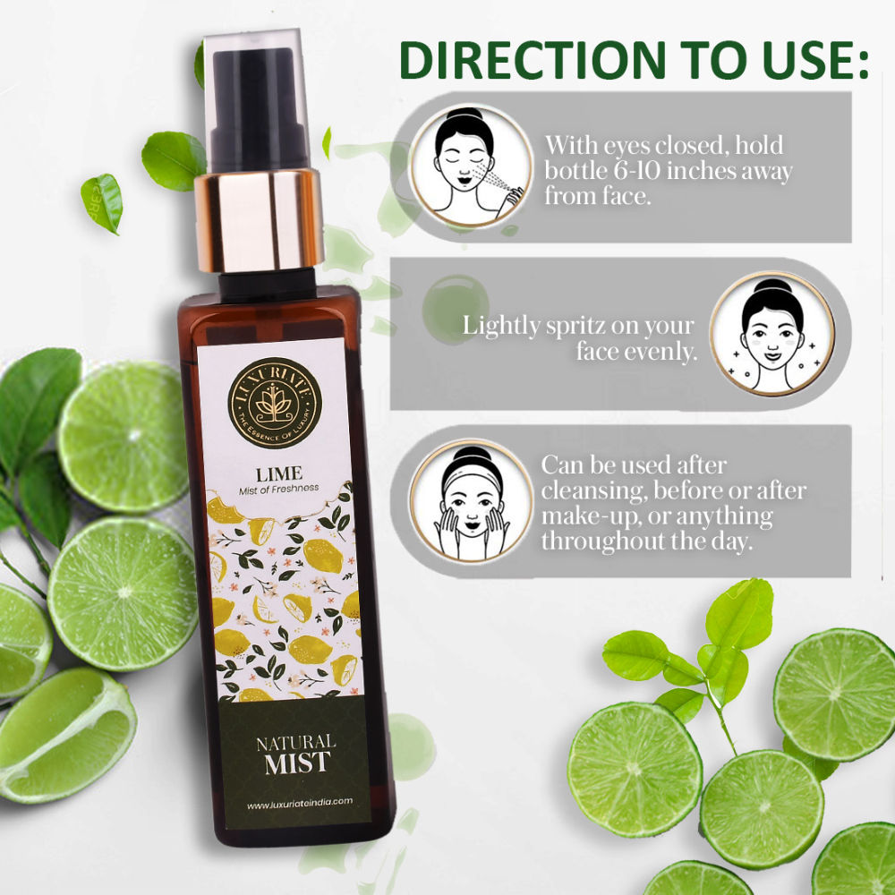 Buy LUXURIATE Lime Mist of Freshness Natural Mist Spray Online