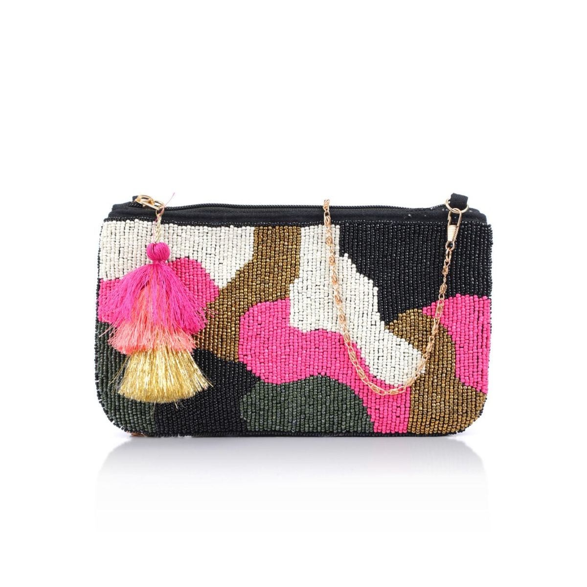 Priyaasi Beaded Multi-Color Sling Bag: Buy Priyaasi Beaded Multi-Color ...