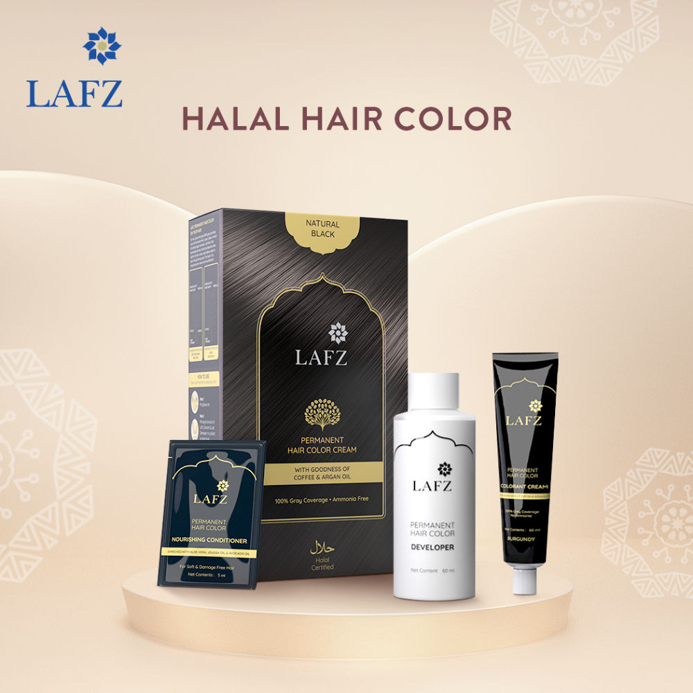 LAFZ Halal Permanent Hair Color Cream Natural Black Buy LAFZ Halal