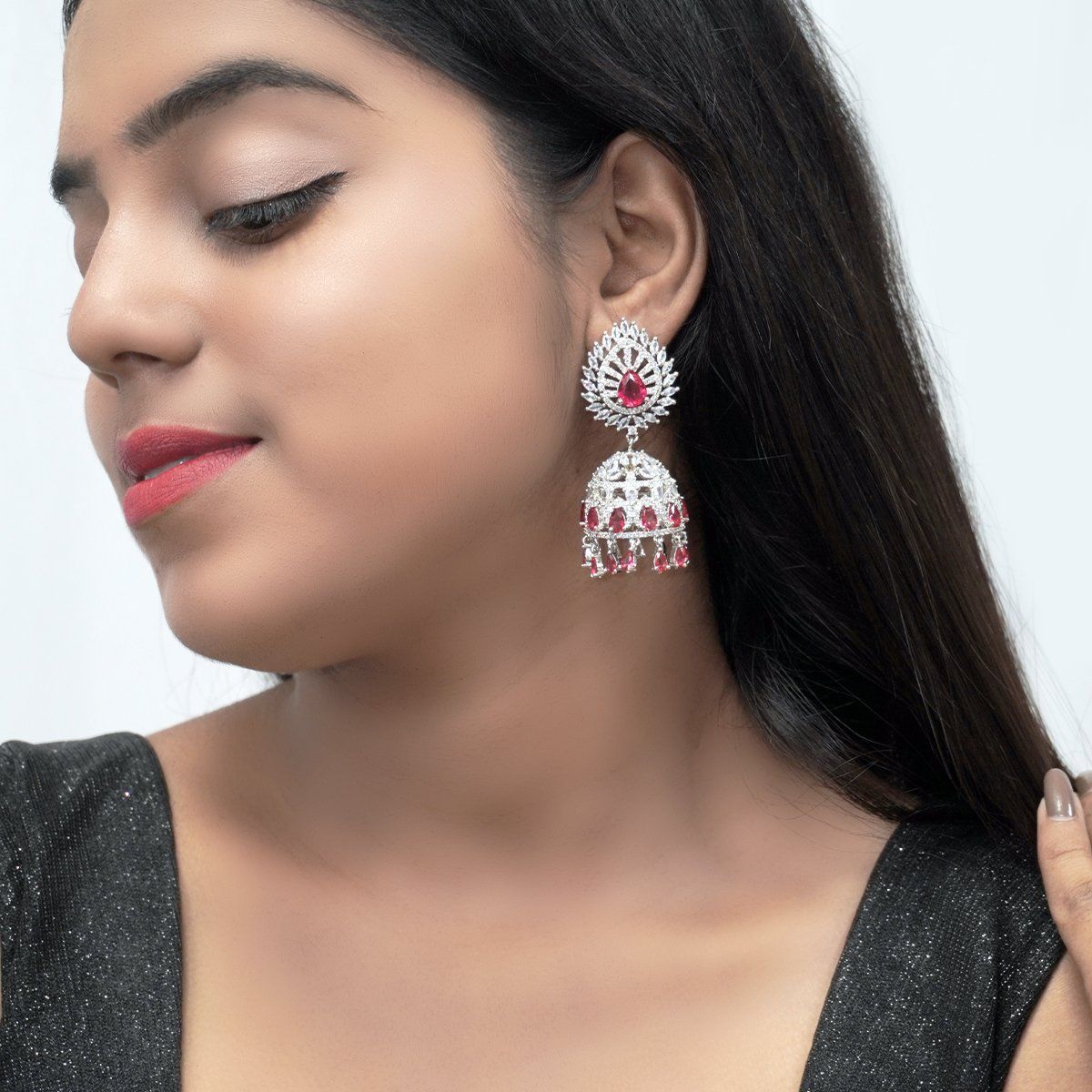 Update 126+ diamond jhumka earrings online best
