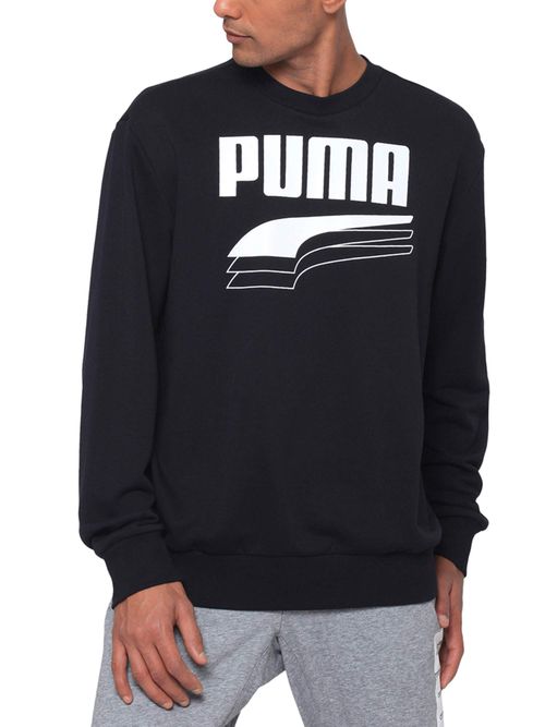 Buy Puma Rebel Bold Crew Neck Sweatshirt Black Online