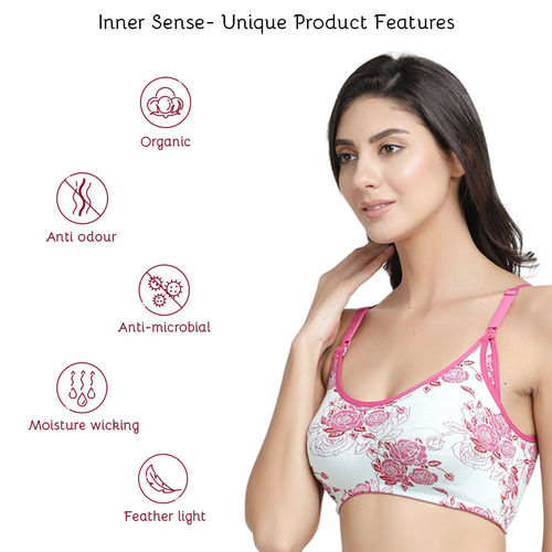 Buy Inner Sense Women's Full Cup Nursing Bra-Pack of 2 - Multi