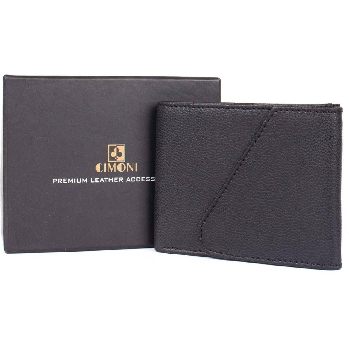 Cimoni Men Leather Black Wallet