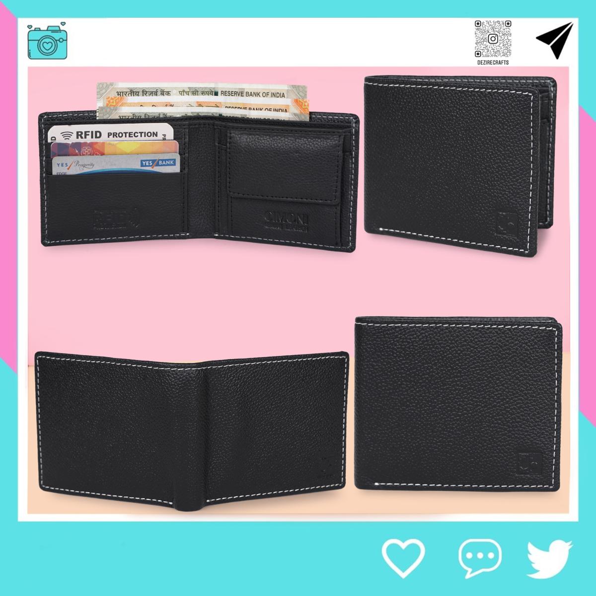 Buy Cimoni Slim Design Black Wallet Online