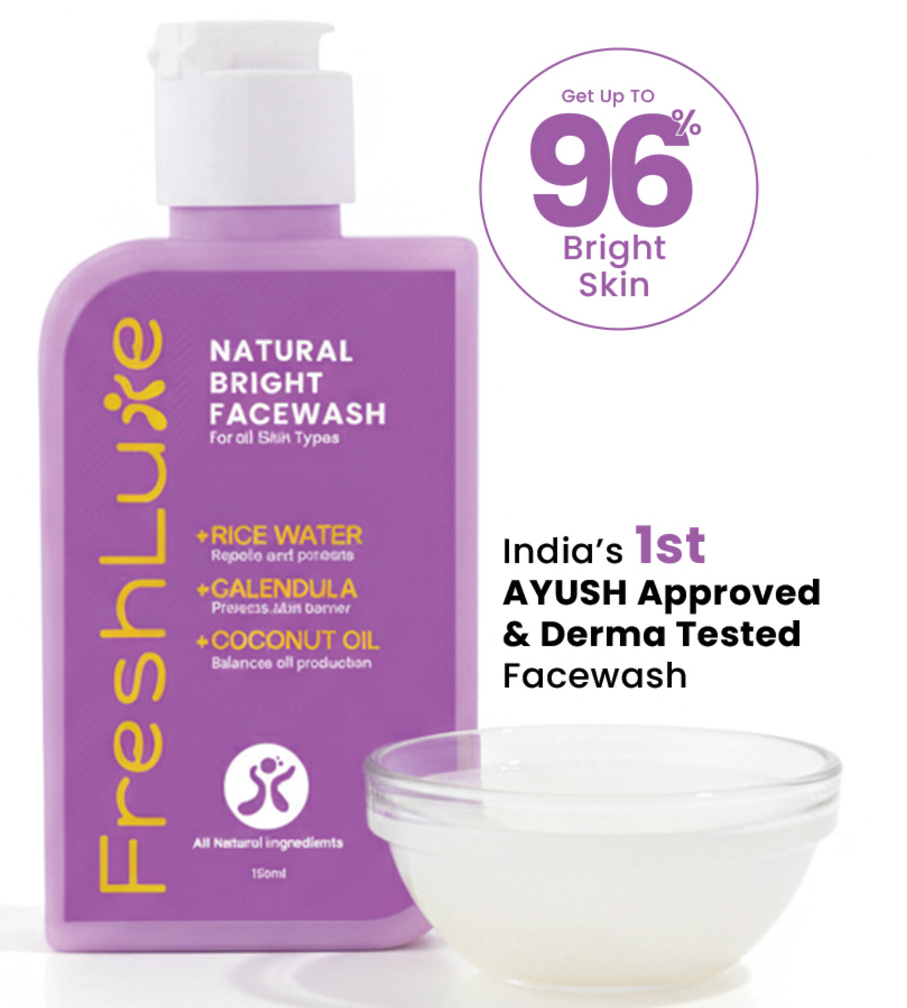 FreshLuxe Natural Bright Facewash
