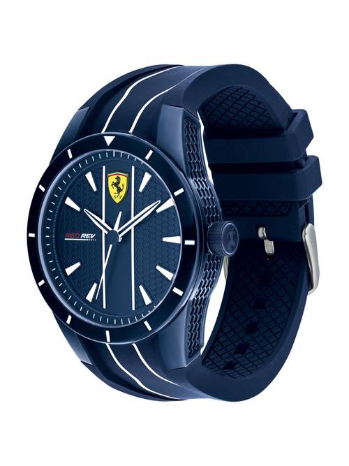 Buy Scuderia Ferrari Redrev 0830541 Blue Dial Analog Watch For Men 