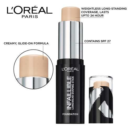 L Oreal Paris Infallible Foundation Stick 160 Sand Buy L Oreal Paris Infallible Foundation Stick 160 Sand Online At Best Price In India Nykaa