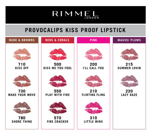 Rimmel London Provocalips 16hr Kiss Proof Lip Colour 730 Make Your Move Buy Rimmel London Provocalips 16hr Kiss Proof Lip Colour 730 Make Your Move Online At Best Price In India Nykaa