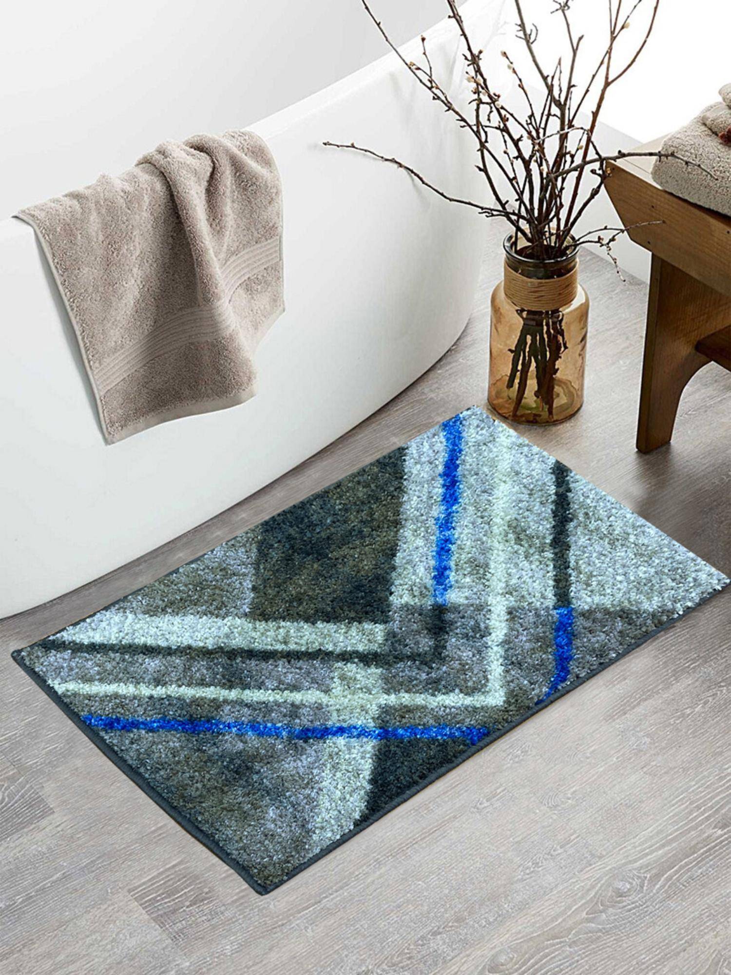 BIANCA Multi-Colour Super Soft Designer Anti Slip Bath Mat