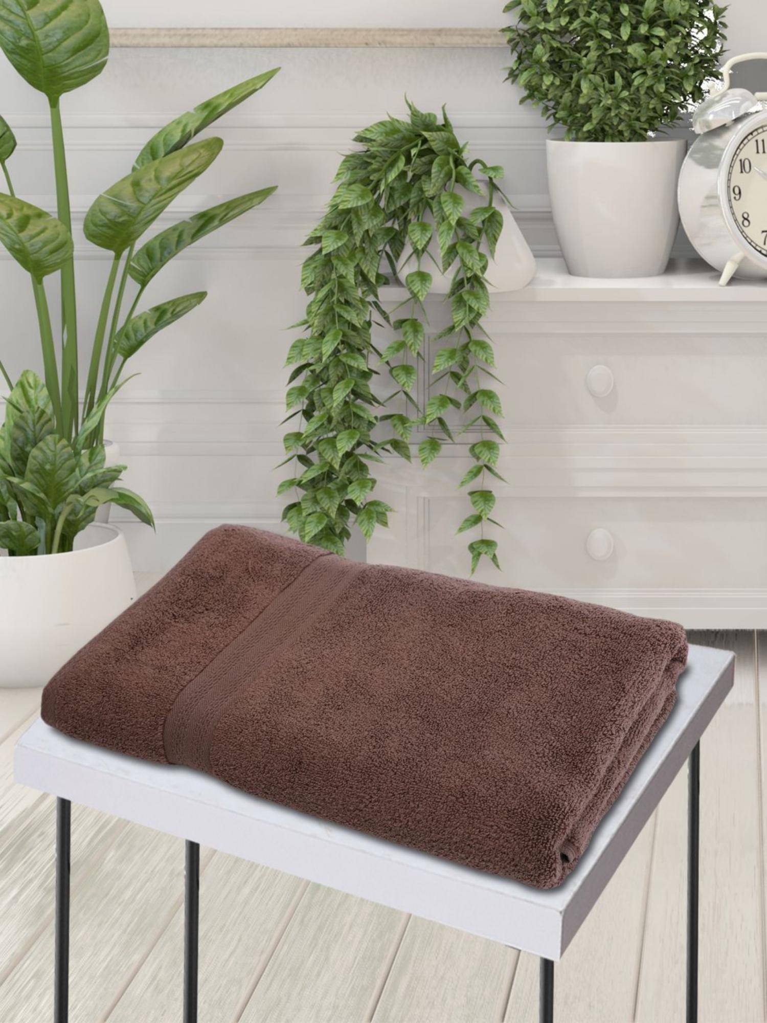 BIANCA Brown Ultra Soft Zero Twist 100% Cotton Towel